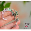 Серьга кафф Фантастический дракон